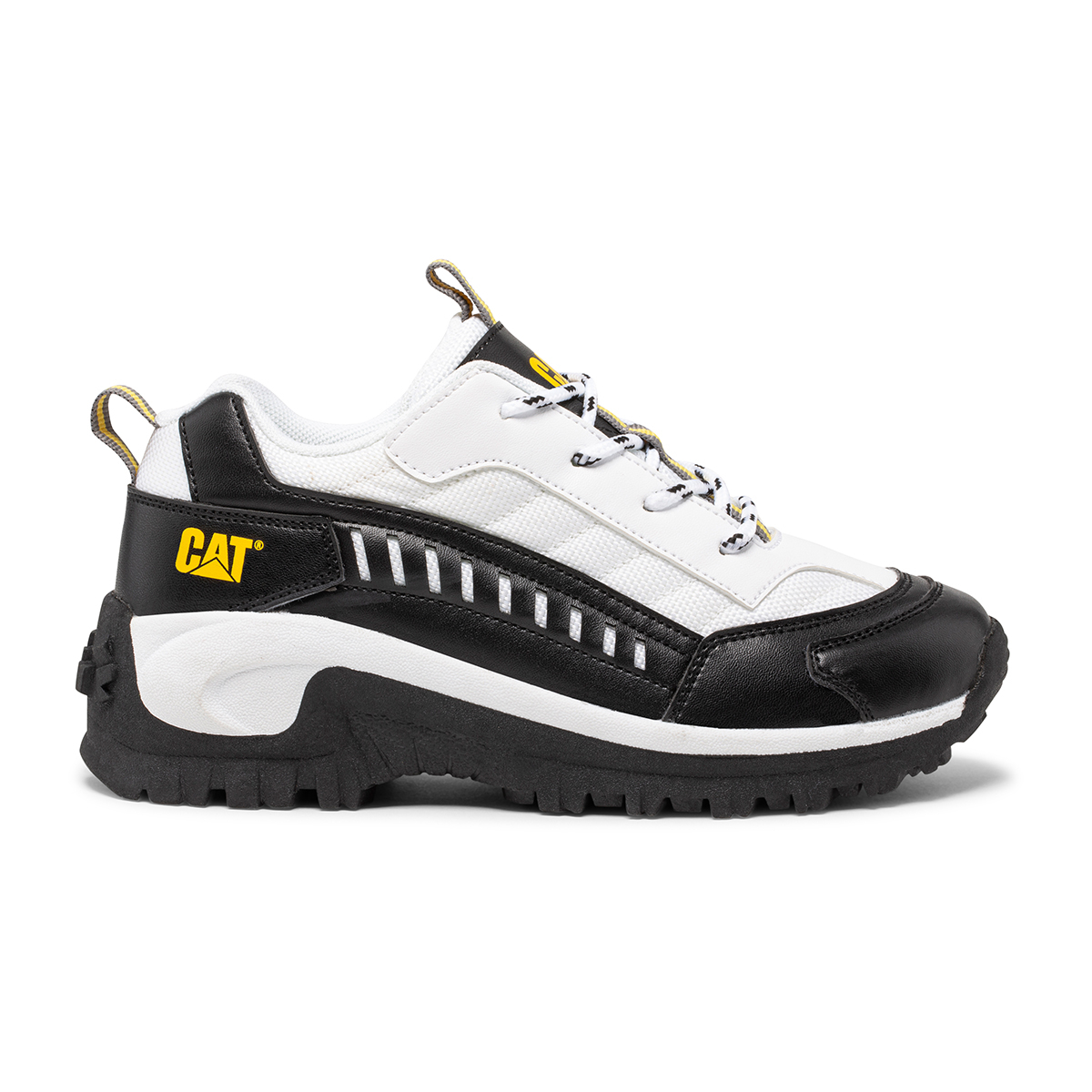 Caterpillar Shoes Online - Caterpillar Intruder Kids Sneakers White/Black (706834-SEH)